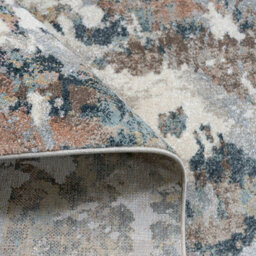 Loomed Blue Grey Abstract Design Contemporary Area Rug 60X110Cm - thumbnail 5
