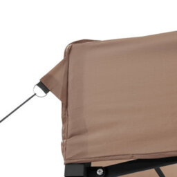 Walplus Foldable Party Tent Garden Gazebo Canopy Pop-Up Brown 440X292X315 Cm - thumbnail 7