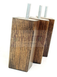 L&F 4X Replacement Furniture Legs Solid Wood 110mm High Sofas Chairs Settee Cabinets Legs M8 Tsp2055 - thumbnail 5