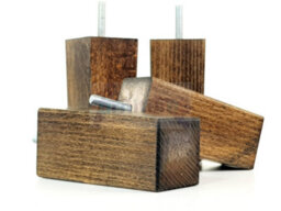 L&F 4X Replacement Furniture Legs Solid Wood 110mm High Sofas Chairs Settee Cabinets Legs M8 Tsp2055 - thumbnail 4