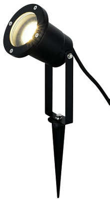GoodHome Shelby Matt Black Led Outdoor Stake Light (D)98mm - image 1