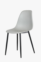 Core Products Aspen White 100Cm Round Dining Table With 4 Grey Plastic Curve Design Chairs - thumbnail 2
