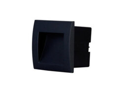 GoodHome Sham Matt Dark Grey Mains-Powered Neutral White Led Square Deck Light - thumbnail 1