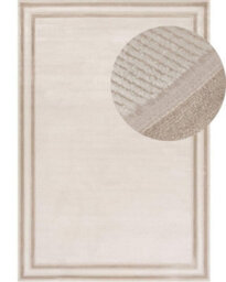 The Rugs Carmel Cream/beige Bordered Area Rug And Runner Non Shedding, Stain Resistant, Soft - thumbnail 2