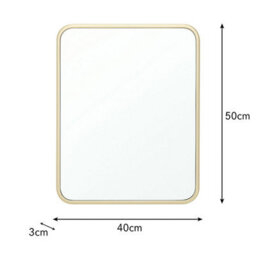 Melody Maison Gold Curved Framed Wall Mirror 50Cm X 40Cm - thumbnail 9