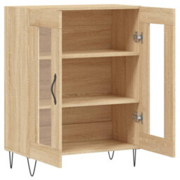 Berkfield Sideboard Sonoma Oak 69.5X34X90 Cm Engineered Wood - thumbnail 6