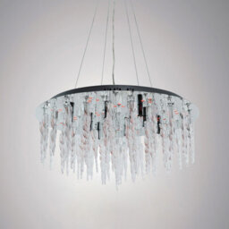 Luminosa Lighting Luminosa Tropez Flat Pendant 8 Lightrgb Leds And Remote Control Polished Chrome/glass - thumbnail 2