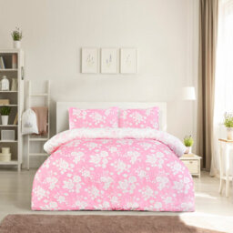 Smart Living Luxury Super Soft Reversible Floral Toile Duvet Cover With Pillowcase - thumbnail 2