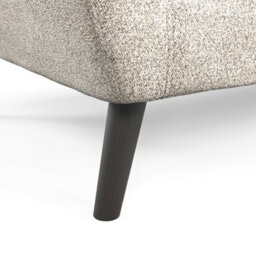 Furnishings For Less UK Matlock Boucle Linen Fabric Curved Arm 3 Seater Sofa - thumbnail 3