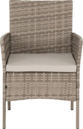 Seconique Willow Garden/patio Set - Grey Rattan/black Glass - thumbnail 5