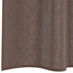 Berkfield Durable Voile Curtains With Tab Top 2 Pcs Brown - thumbnail 6