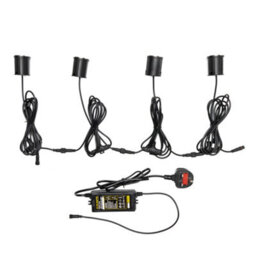 Litecraft Sitka Chrome 3W Led Outdoor 4 X Deck Light Kit - thumbnail 3