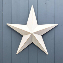 Four Candle Large White Metal Star Christmas Decoration 52Cm - thumbnail 2
