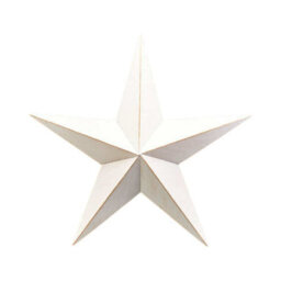 Four Candle Large White Metal Star Christmas Decoration 52Cm - thumbnail 1