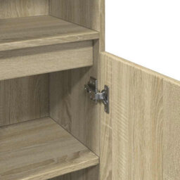 Walplus Bathroom Cabinet Sonoma Oak 30X30X190Cm Engineered Wood - thumbnail 8