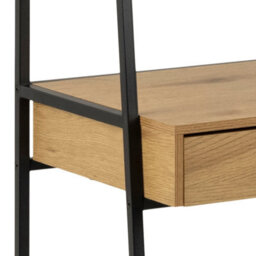 Furniture To Go Seaford Bookcase With 1 Drawer In Black And Oak - thumbnail 8