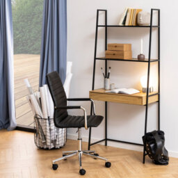 Furniture To Go Seaford Bookcase With 1 Drawer In Black And Oak - thumbnail 5