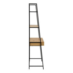 Furniture To Go Seaford Bookcase With 1 Drawer In Black And Oak - thumbnail 3