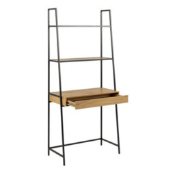 Furniture To Go Seaford Bookcase With 1 Drawer In Black And Oak - thumbnail 4