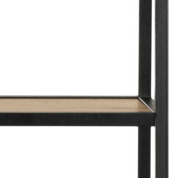 Furniture To Go Seaford Bookcase With 1 Drawer In Black And Oak - thumbnail 7