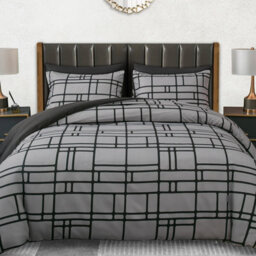 Lazzaro Premium Microfiber Single Duvet Cover Set Reversible Bedding Sets Breathable Durable With Zipper Closure - thumbnail 2