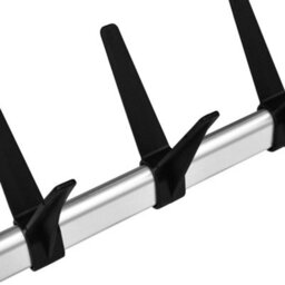 Berkfield Telescopic Shoe Rack With Rods Aluminium - thumbnail 7