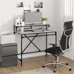 Berkfield Desk Grey Sonoma 100X50X90 Cm Engineered Wood And Iron - thumbnail 1