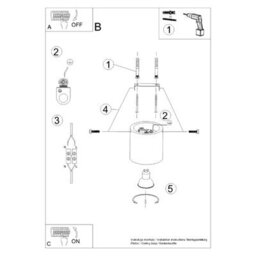 Sollux Lighting Orbis Wood Natural 1 Light Classic Ceiling Light - thumbnail 5