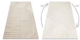 RugsX Carpet Balance 1918 Taupe - Geometric, Structural, Glamour 160X220 Cm - thumbnail 3