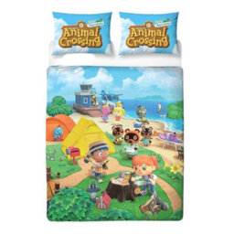Animal Crossing Beach Reversible Duvet Set (Pack Of 2) Multicoloured (Single) - thumbnail 2