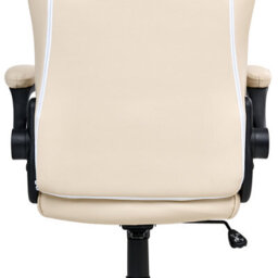 Beliani Office Chair Triumpher Faux Leather Off-White - thumbnail 7