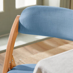 Sobuy Fst92-Bl,folding Chair Wooden Chairs Padded Seat Desk Chair Office Dining Chair,blue,w47Xd51Xh78 - thumbnail 8