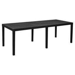 Urbn-Garden Urbn Garden Large 2.2M Adjustable Garden Dining Anthracite Picnic Table Patio Deck W/ 8 Matching Chairs - thumbnail 8