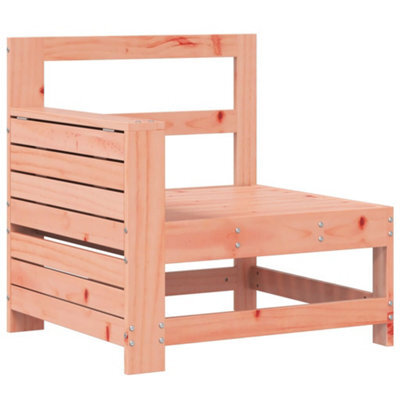Berkfield Durable Garden Armrest Sofa With Side Table Solid Wood Douglas