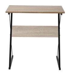 Nordlys Metal And Brown Wood Top Desk Industrial Style Bedroom - thumbnail 4