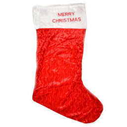 Neel Blue Large Deluxe Velvet Stocking - Red - thumbnail 1