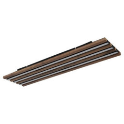 Luminosa Lighting Luminosa Hayden 80X20Cm Integrated Led Semi Flush Ceiling Light Matt Black Led 3000K - thumbnail 2