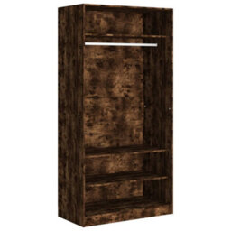 Vidaxl Wardrobe Smoked Oak 100X50X200 Cm Engineered Wood - thumbnail 2