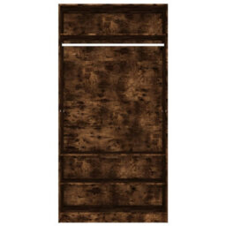 Vidaxl Wardrobe Smoked Oak 100X50X200 Cm Engineered Wood - thumbnail 5