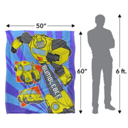 Transformers Bumblebee Blanket White (One Size) - thumbnail 5