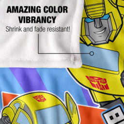 Transformers Bumblebee Blanket White (One Size) - thumbnail 4