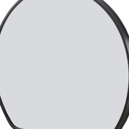 Living And Home Black Aluminum Alloy Contemporary Arch Bathroom Mirror Hd Float Glass Wall-Mounted 50X42Cm - thumbnail 5