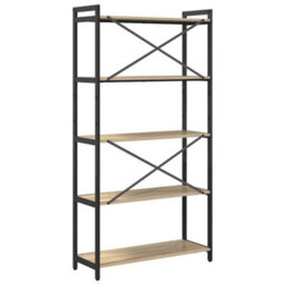 Berkfield Bookcase Sonoma Oak 80 X 30 X 153 Cm Engineered Wood - thumbnail 7