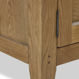 Broadway Solid Oak Mini Sideboard Cabinet With Side Drawers Fully Assembled - By Roseland Furniture - thumbnail 9