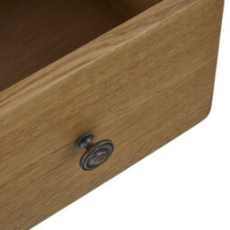 Broadway Solid Oak Mini Sideboard Cabinet With Side Drawers Fully Assembled - By Roseland Furniture - thumbnail 6