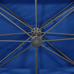 Berkfield Cantilever Umbrella With Double Top Azure Blue 400X300 Cm - thumbnail 7