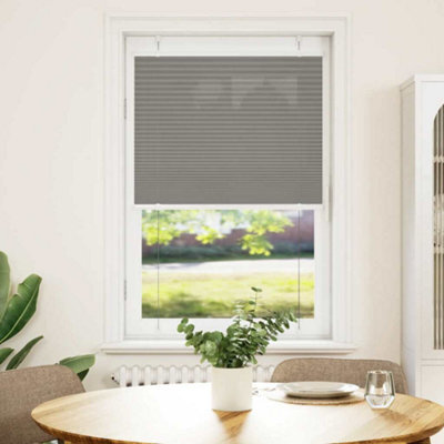 Berkfield Pleated Blind Anthracite 70X100 Cm Fabric Width 69.4 Cm Polyester - image 1