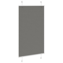 Berkfield Pleated Blind Anthracite 70X100 Cm Fabric Width 69.4 Cm Polyester - thumbnail 3