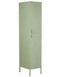 Beliani Green Metal Locker Storage Cabinet With Locking Double Doors, 38 X 50 X 185 Cm - thumbnail 3