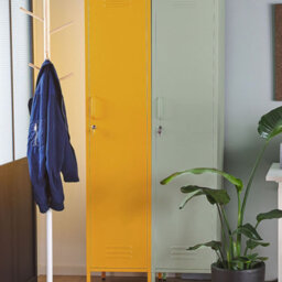 Beliani Green Metal Locker Storage Cabinet With Locking Double Doors, 38 X 50 X 185 Cm - thumbnail 2